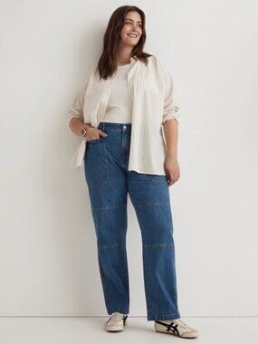 Madewell ‘90s Straight Utility Jeans Cargo Casual Size 22W Plus
